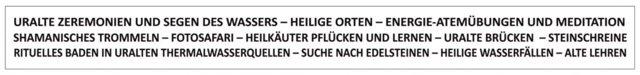 GANZTÄGIGES HOLISTISCHES – SCHAMANISCHES RETREAT – URALTE WASSERZEREMONIEN in der unberührten Natur des Naturparks Zumberak